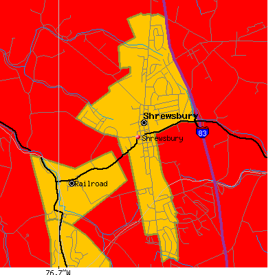 Shrewsbury map