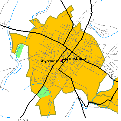 Waynesboro map