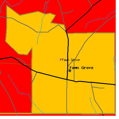 Fawn Grove map