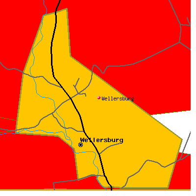 Wellersburg map