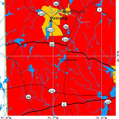 Glocester map