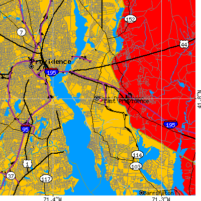 East Providence map