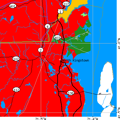 North Kingstown map