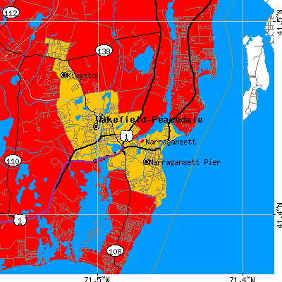 Narragansett map