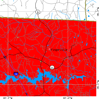 Fingerville map