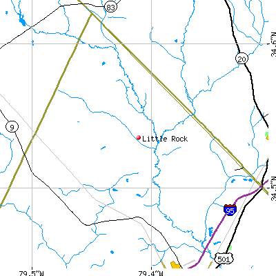 Little Rock map