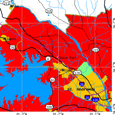 Dutch Fork map