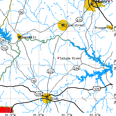 Saluda River map