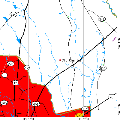 St. Charles map