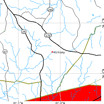 Kirksey map