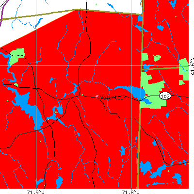 Voluntown map