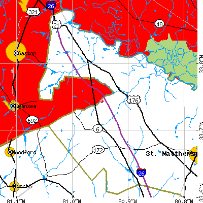 Sandy Run-Staley map