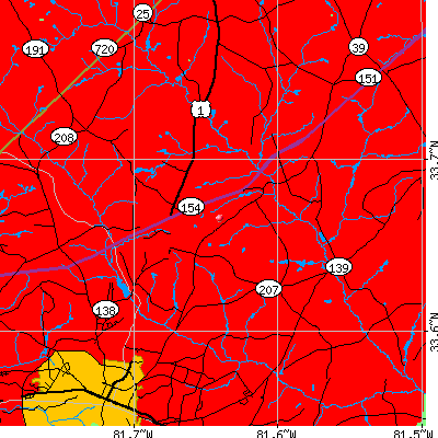 Edisto-Shaws map