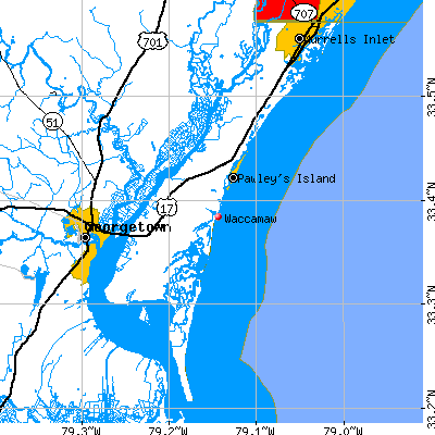 Waccamaw map