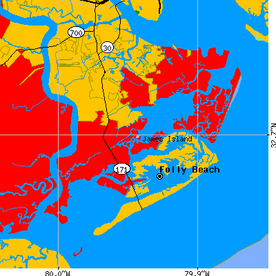James Island map