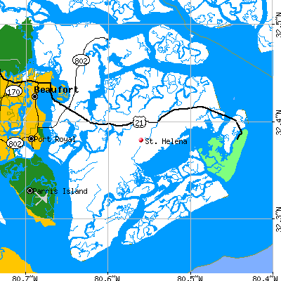 St. Helena map