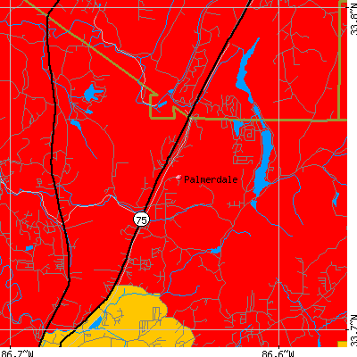 Palmerdale map