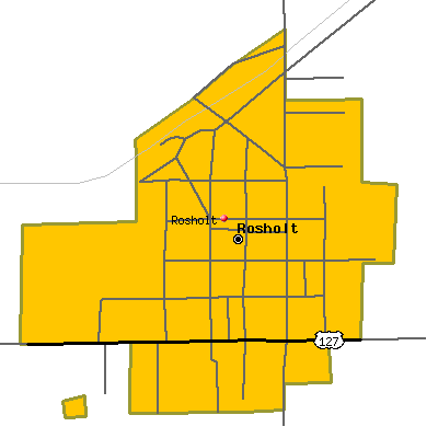 Rosholt map