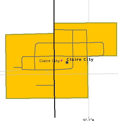 Claire City map