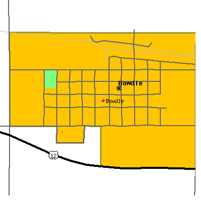 Bowdle map