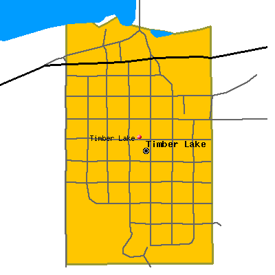 Timber Lake map