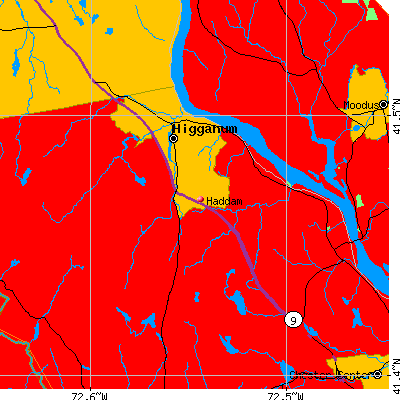 Haddam map