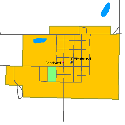 Cresbard map