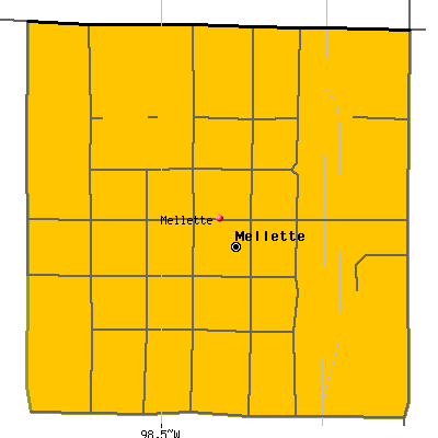 Mellette map