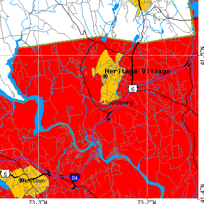 Southbury map