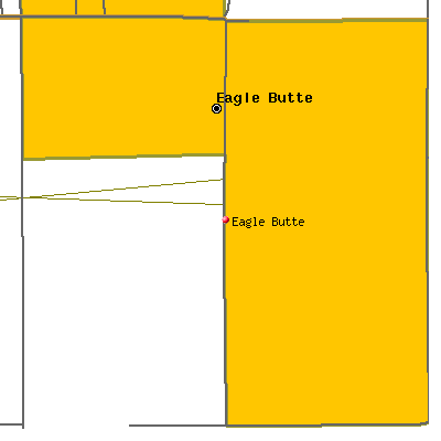 Eagle Butte map