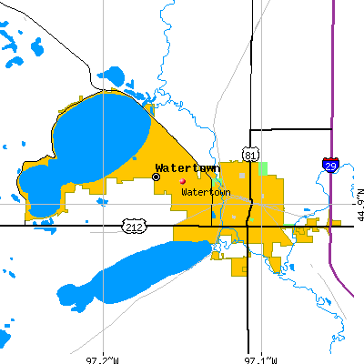 Watertown map