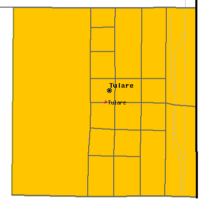 Tulare map
