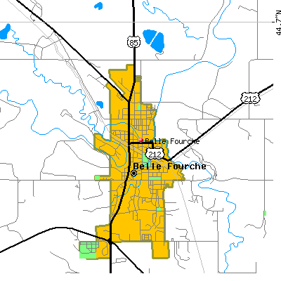 Belle Fourche map