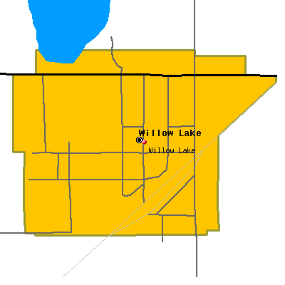 Willow Lake map