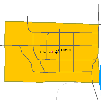 Astoria map