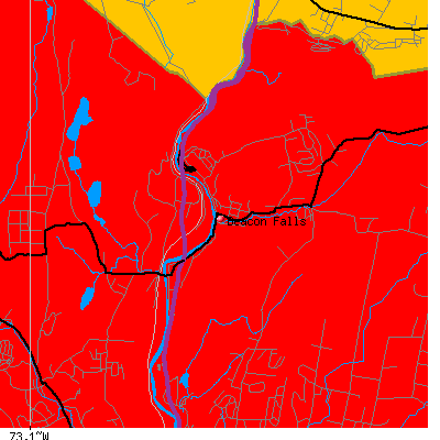 Beacon Falls map