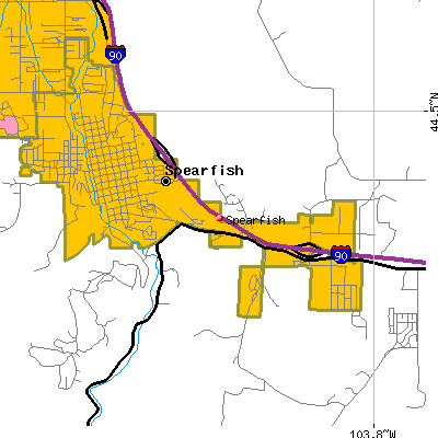 Spearfish map