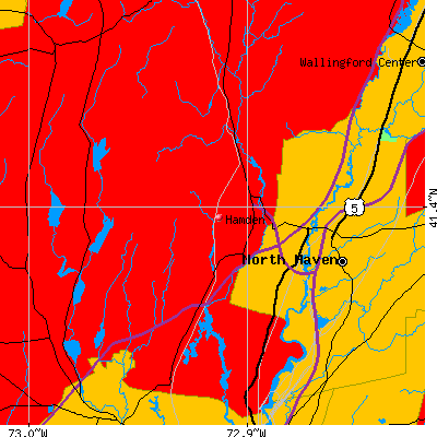 Hamden map