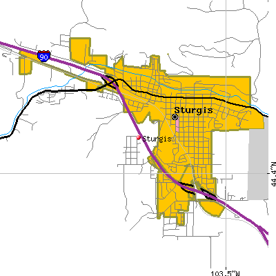 Sturgis map