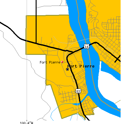 Fort Pierre map