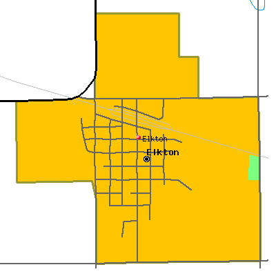 Elkton map