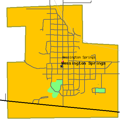 Wessington Springs map