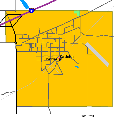 Kadoka map