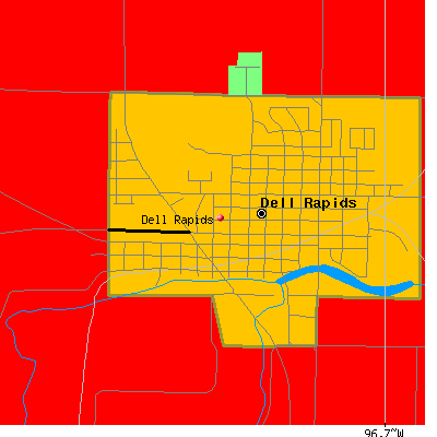 Dell Rapids map