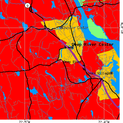Deep River map