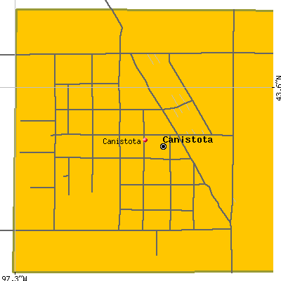 Canistota map