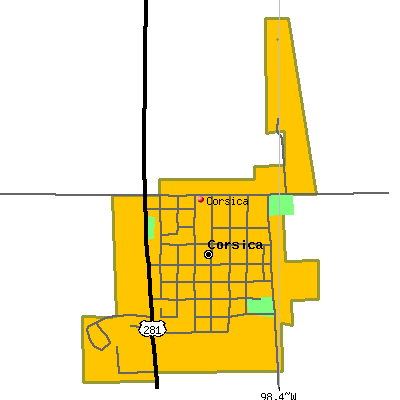 Corsica map