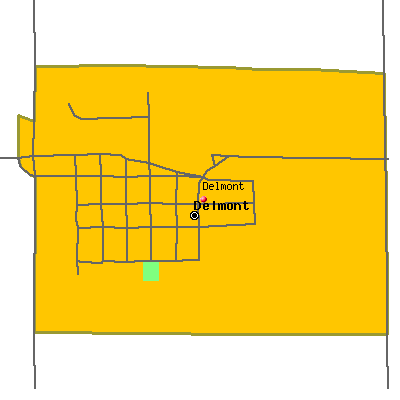 Delmont map