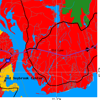 Old Lyme map