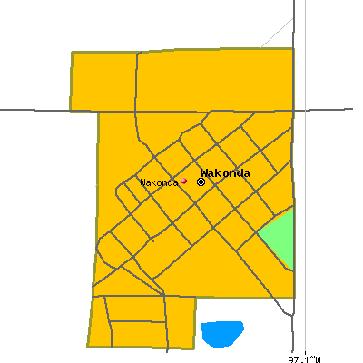 Wakonda map